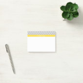 Gray White Moroccan #5 Pineapple Name Monogram Post-it® Notes (Kantoor)