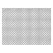 Gray White Polka Dots Pattern Tafelkleed (Voorkant (Horizontaal))