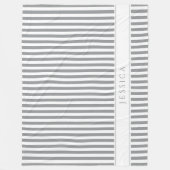 Gray & White Striped Farmhouse Pattern Name Fleece (Voorkant)