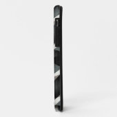 Gray + White Weave Funky Pattern iPhone 5 Hoesje (Achterkant/links)