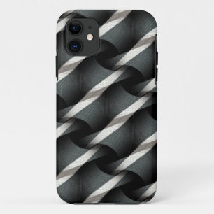 Gray + White Weave Funky Pattern iPhone 5 Hoesje
