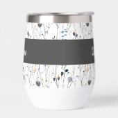 Gray Wildflower Watercolor Monogram Name (Links)