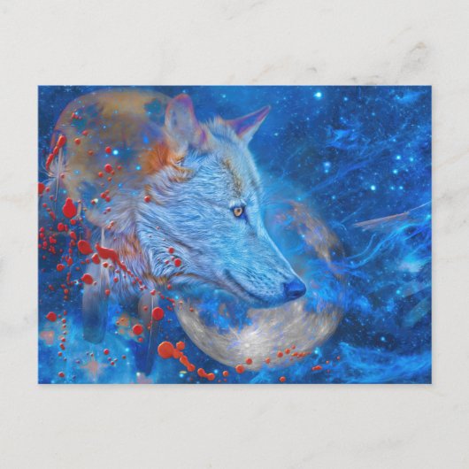 GRAY WOLF ALPHA WAVES BRIEFKAART (Voorkant)