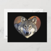Gray Wolf Briefkaart (Voorkant / Achterkant)