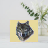 Gray Wolf Briefkaart (Staand voorkant)