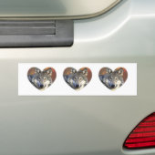 Gray Wolf Bumpersticker (Op auto)