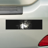 Gray Wolf Bumpersticker (Op auto)
