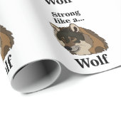 Gray Wolf Cadeaupapier (Rol Hoek)