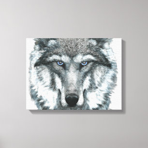 Gray Wolf Canvas Afdruk