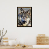 Gray Wolf Dignity Poster (Keuken)