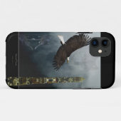 Gray Wolf, Eagle & Haida Totem Pole Native Art Case-Mate iPhone Case (Achterkant (horizontaal))