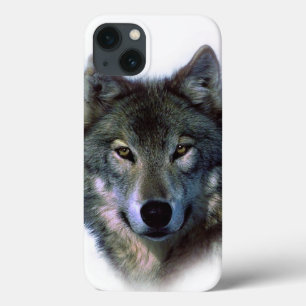 Gray Wolf Eyes iPhone 13 Hoesje