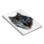 Gray Wolf Eyes Notitieboek (Rechterzijde)