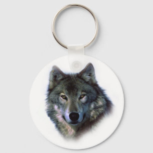 Gray Wolf Eyes Sleutelhanger