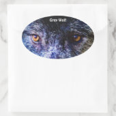 GRAY WOLF EYES Stickers de soutien à la faune (Sac)