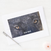 GRAY WOLF EYES Stickers de soutien à la faune (Enveloppe)