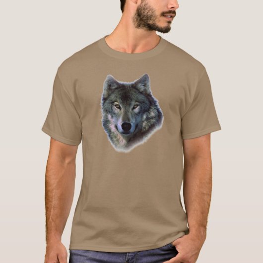 Gray Wolf Eyes T-shirt (Voorkant)