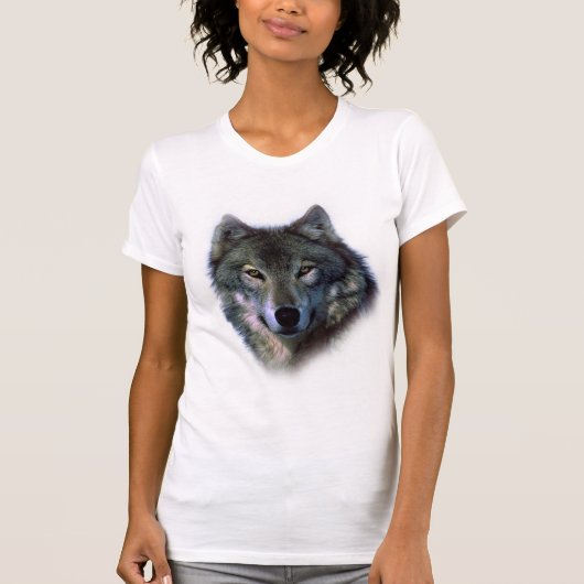 Gray Wolf Eyes T-shirt (Voorkant)