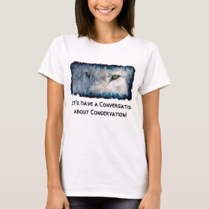 Gray Wolf Eyes Wildlife Conservation Shirt