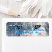 GRAY WOLF EYES Wildlife Return Address Labels (Insitu)