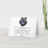 GRAY WOLF EYES Wildlife Supporter cartes de note v (Dos)