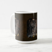 Gray Wolf Faune Art & Photographie Mug (Devant gauche)