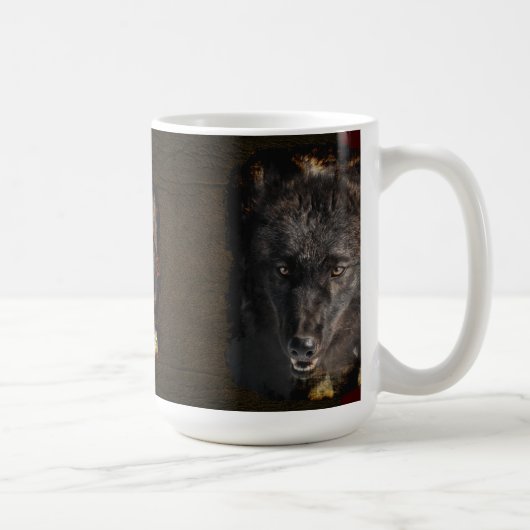 Gray Wolf Faune Art & Photographie Mug (Droite)
