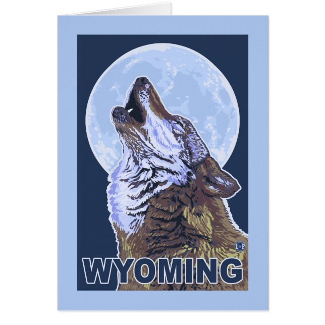 Gray Wolf Howling Wyoming (Voorkant)