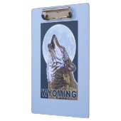 Gray Wolf Howling Wyoming Klembord (Links)