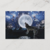 Gray Wolf Imaginaire Cartes de visite d'art (Dos)