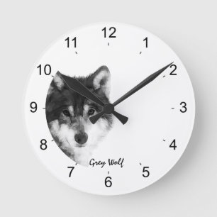 Gray Wolf indrukwekkend Ronde Klok