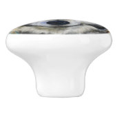 Gray Wolf Keramische Knop (Zijkant)