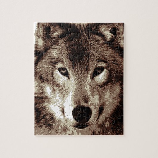 Gray Wolf Legpuzzel (Verticaal)