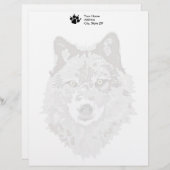 Gray Wolf Letterhead Custom Briefhoofd (Voorkant / Achterkant)