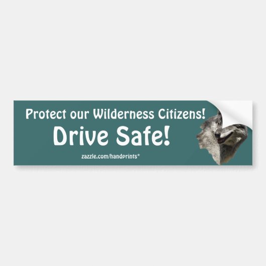 Gray Wolf Motivatie Gifts Bumpersticker (Voorkant)