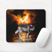 Gray Wolf Mousepad Muismat (Met muis)