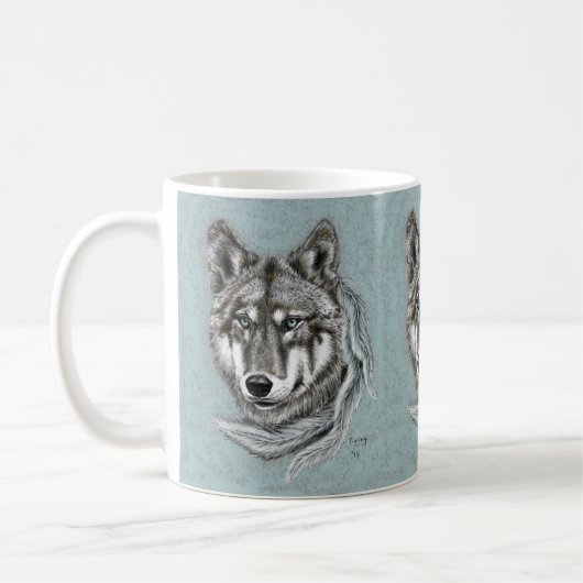 Gray Wolf Mug (Gauche)