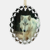 Gray Wolf Ornament (Rechts)
