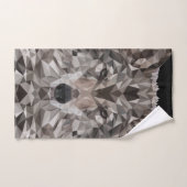 Gray Wolf Portrait géométrique Compact Miroir (Serviette à main)