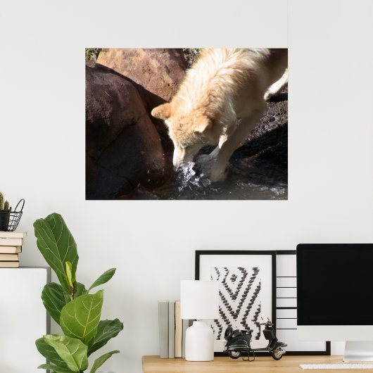 Gray Wolf Poster (Thuiskantoor)