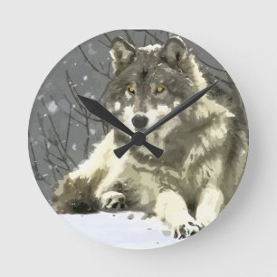 Gray Wolf Ronde Klok
