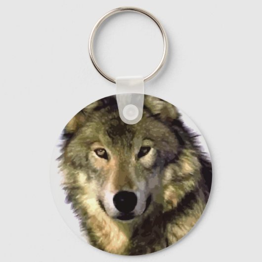 Gray Wolf Sleutelhanger (Voorkant)