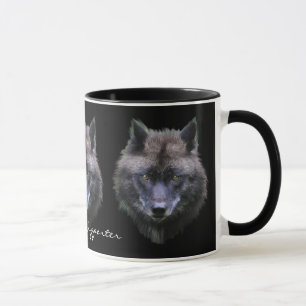 GRAY WOLF SOUTIEN À LA Mug Cadeau Faune