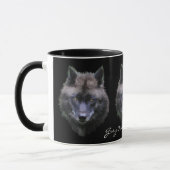 GRAY WOLF SOUTIEN À LA Mug Cadeau Faune (Gauche)
