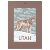 Gray Wolf StandingUtah Klembord (Achterkant)