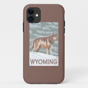 Gray Wolf StandingWyoming iPhone 11 Hoesje
