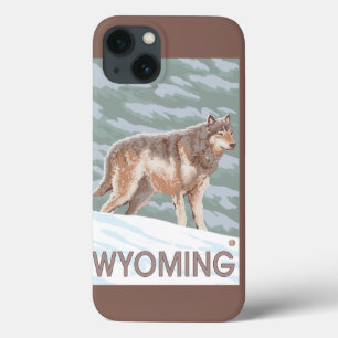 Gray Wolf StandingWyoming iPhone 13 Hoesje