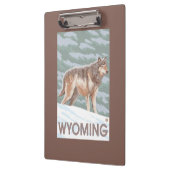 Gray Wolf StandingWyoming Klembord (Links)