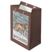 Gray Wolf StandingWyoming Medium Cadeauzakje (Voorkant Gekanteld)