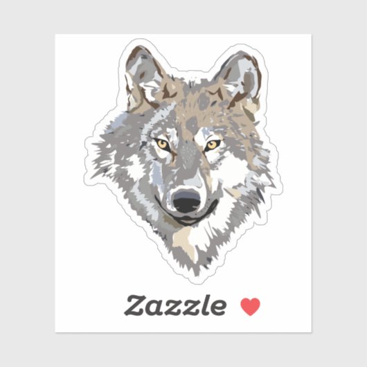 Gray Wolf Sticker (Vel)